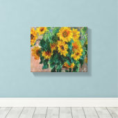 Claude Monet - Sonnenblumen Leinwanddruck (Insitu (Holzboden))