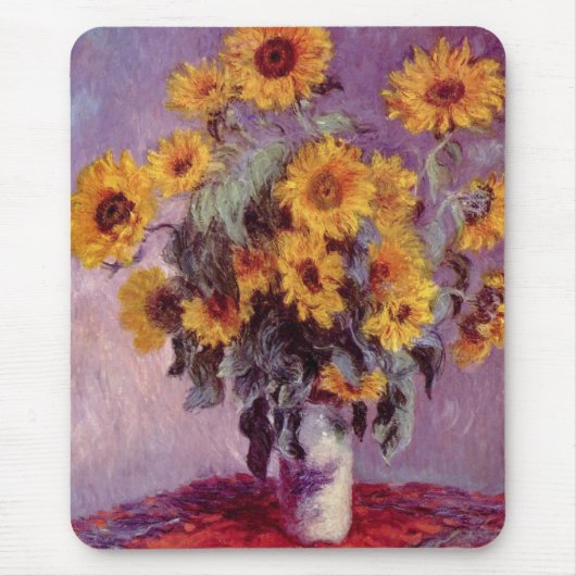 Claude Monet // Sonnenblumen Mousepad (Vorne)