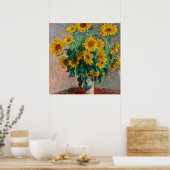 Claude Monet - Sonnenblumen Poster (Küche)