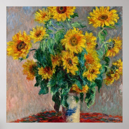 Claude Monet - Sonnenblumen Poster (Vorne)
