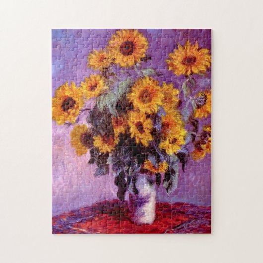 Claude Monet:Sonnenblumen Puzzle (Vertikal)