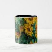 Claude Monet - Sonnenblumen Zweifarbige Tasse (Mittel)