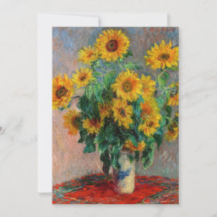 Claude Monet - Sonnenblumenstrauß Einladung