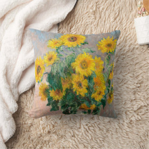 Claude Monet Sonnenblumenstrauß Kissen