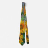 Claude Monet - Sonnenblumenstrauß Krawatte (Vorderseite)