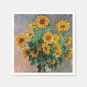 Claude Monet - Sonnenblumenstrauß Serviette