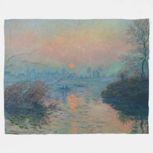 Claude Monet - Sonnenuntergang an der Seine bei La Fleecedecke