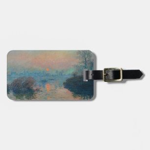 Claude Monet - Sonnenuntergang an der Seine bei La Gepäckanhänger