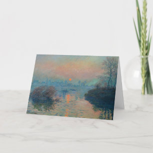 Claude Monet - Sonnenuntergang an der Seine bei La Karte