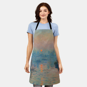 Claude Monet - Sonnenuntergang an der Seine in Lav Schürze