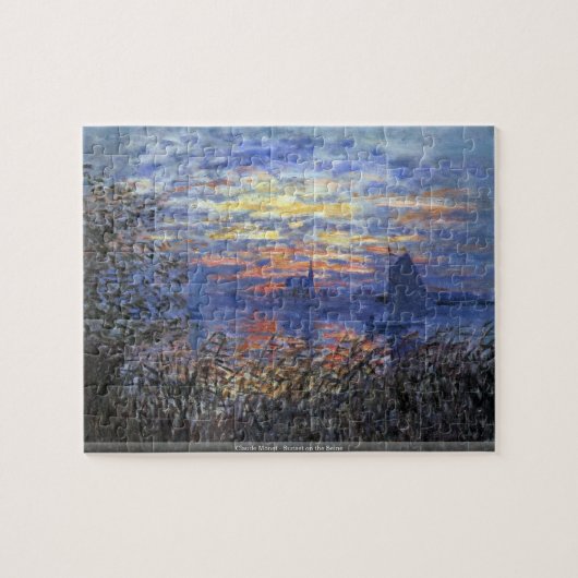 Claude Monet - Sonnenuntergang auf dem die Puzzle (Horizontal)