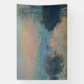 Claude Monet - Sonnenuntergang auf der Seine am La Banner (Vertikal)