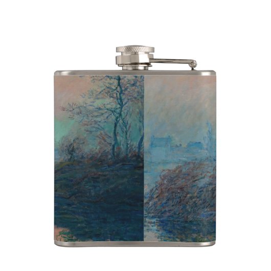 Claude Monet - Sonnenuntergang auf der Seine am La Flachmann (Rückseite)