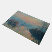 Claude Monet - Sonnenuntergang auf der Seine am La Fußmatte (Schrägansicht)