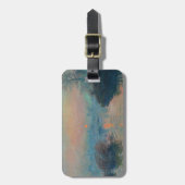 Claude Monet - Sonnenuntergang auf der Seine am La Gepäckanhänger (Vorderseite vertikal)