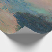 Claude Monet - Sonnenuntergang auf der Seine am La Geschenkpapier (Ecke)