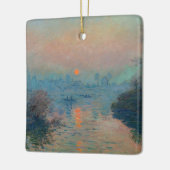 Claude Monet - Sonnenuntergang auf der Seine am La Keramikornament (Links)