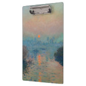 Claude Monet - Sonnenuntergang auf der Seine am La Klemmbrett (Links)