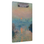 Claude Monet - Sonnenuntergang auf der Seine am La Klemmbrett (Rechts)