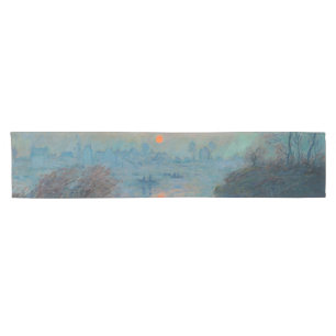 Claude Monet - Sonnenuntergang auf der Seine am La Kurzer Tischläufer