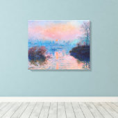 Claude Monet - Sonnenuntergang auf der Seine am La Leinwanddruck (Insitu (Holzboden))