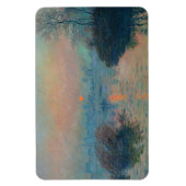 Claude Monet - Sonnenuntergang auf der Seine am La Magnet (Vertikal)