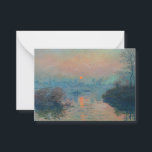 Claude Monet - Sonnenuntergang auf der Seine am La Mitteilungskarte<br><div class="desc">Sonnenuntergang auf der Seine am Lavacourt,  Wintereffekt / Soleil Couchant sur la Seine a Lavacourt,  Effekt d'hiver - Claude Monet,  Öl auf der Leinwand,  1880</div>