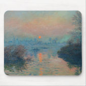 Claude Monet - Sonnenuntergang auf der Seine am La Mousepad (Vorne)