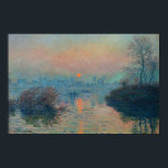 Claude Monet - Sonnenuntergang auf der Seine am La Poster<br><div class="desc">Sonnenuntergang auf der Seine am Lavacourt,  Wintereffekt / Soleil Couchant sur la Seine a Lavacourt,  Effekt d'hiver - Claude Monet,  Öl auf der Leinwand,  1880</div>