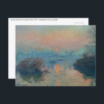 Claude Monet - Sonnenuntergang auf der Seine am La Postkarte<br><div class="desc">Sonnenuntergang auf der Seine am Lavacourt,  Wintereffekt / Soleil Couchant sur la Seine a Lavacourt,  Effekt d'hiver - Claude Monet,  Öl auf der Leinwand,  1880</div>