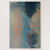 Claude Monet - Sonnenuntergang auf der Seine am La Puzzle (Vertikal)