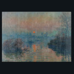 Claude Monet - Sonnenuntergang auf der Seine am La Schneidebrett<br><div class="desc">Sonnenuntergang auf der Seine am Lavacourt,  Wintereffekt / Soleil Couchant sur la Seine a Lavacourt,  Effekt d'hiver - Claude Monet,  Öl auf der Leinwand,  1880</div>