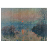 Claude Monet - Sonnenuntergang auf der Seine am La Schneidebrett (Vorderseite)
