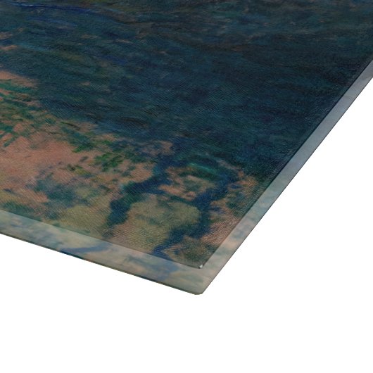 Claude Monet - Sonnenuntergang auf der Seine am La Schneidebrett (Ecke)