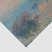 Claude Monet - Sonnenuntergang auf der Seine am La Seidenpapier (Ausschnitt)