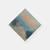 Claude Monet - Sonnenuntergang auf der Seine am La Serviette (Ecke)