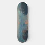 Claude Monet - Sonnenuntergang auf der Seine am La Skateboard (Vorderseite)