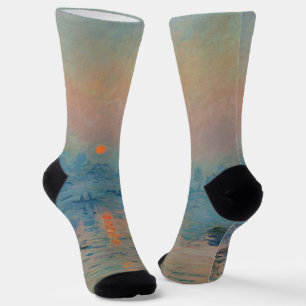 Claude Monet - Sonnenuntergang auf der Seine am La Socken