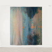 Claude Monet - Sonnenuntergang auf der Seine am La Wandteppich (Vorderseite)