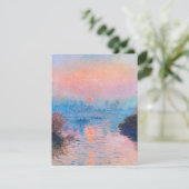 Claude Monet - Sonnenuntergang auf der Seine Dankeskarte (Stehend Vorderseite)