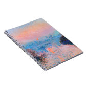 Claude Monet - Sonnenuntergang auf der Seine Notizblock (Rechte Seite)