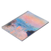 Claude Monet - Sonnenuntergang auf der Seine Notizblock (Linke Seite)