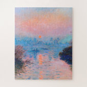 Claude Monet - Sonnenuntergang auf der Seine Puzzle (Vertikal)