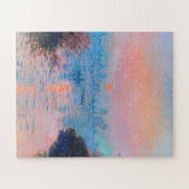 Claude Monet - Sonnenuntergang auf der Seine Puzzle (Horizontal)