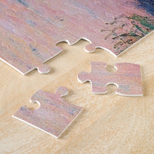 Claude Monet - Sonnenuntergang auf der Seine Puzzle (Seite)