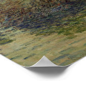 Claude Monet | Sonnenuntergang über der Seine Poster (Ecke)