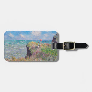 Claude Monet - Spaziergang auf der Klippe in Pourv Gepäckanhänger