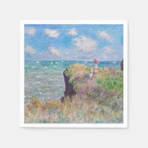 Claude Monet - Spaziergang auf der Klippe in Pourv Serviette