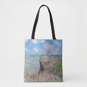 Claude Monet - Spaziergang auf der Klippe in Pourv Tasche