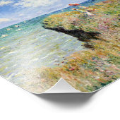 Claude Monet - Spaziergang auf der Klippe von Pour Fotodruck (Ecke)